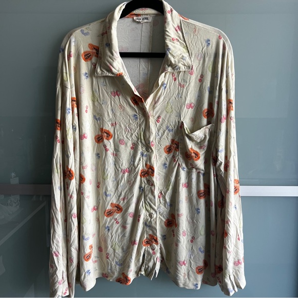 Djerf Avenue Go Slow Pajama Set Fruit - Picture 2 of 9